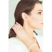 Cercei argint lungi cu lant si perle naturale DiAmanti SK20208E-G